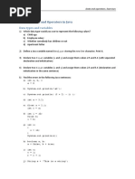 Data and Operators-Exercises