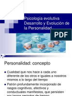 Personalidad y PsicologiaEvolutiva