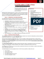 Aula 6 - Jovens 15 A 17 O Que A Lei Diz Sobre o Culto A Deus - Esboço e Pauta