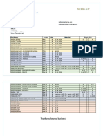 Packing Slip: 3510 Pharmacy Ave, Unit 1, Scarborough Ontario, Canada M1W 2T7