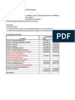 Project Estimate Comparison Arch/Engg Design Vs Construction Firm Proposal