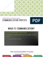 COMMUNICATION PROCESS - Student