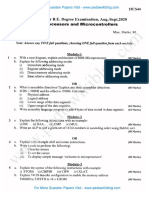 Microprocessors Sep 2020 (2015 Scheme)