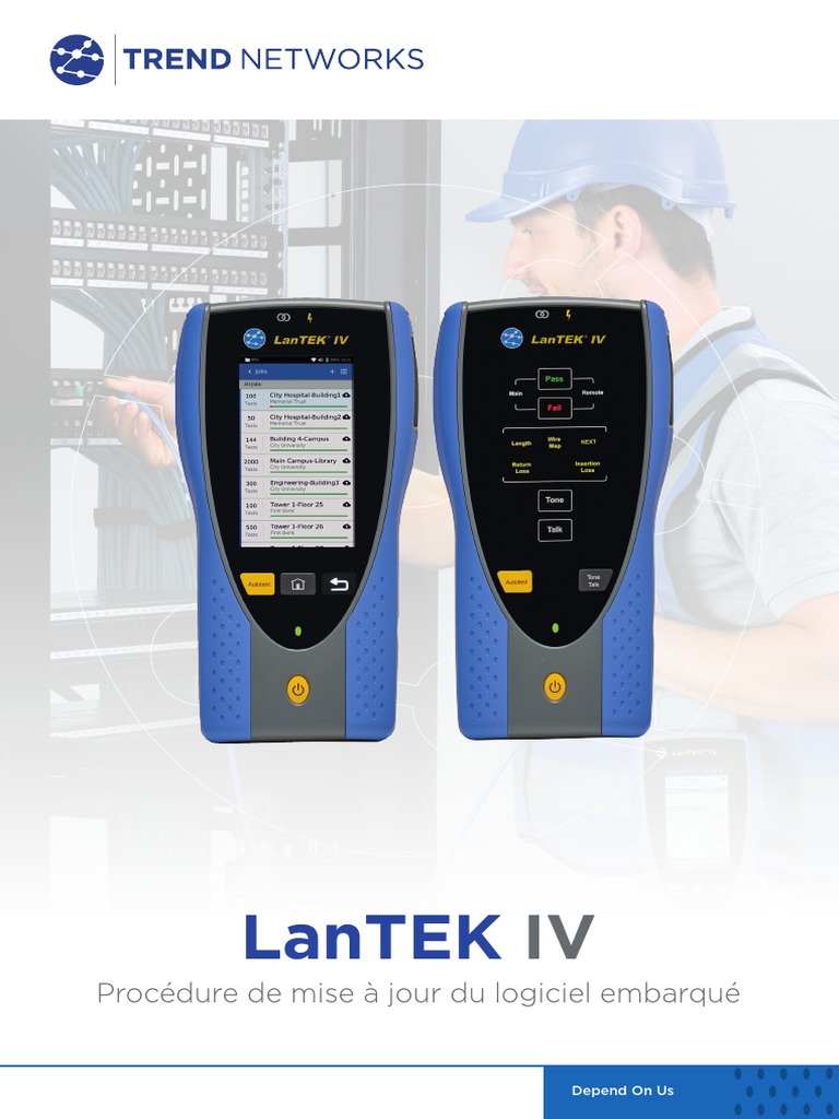 Mise à jour du logiciel LanTEK IV | PDF | USB | Clé USB