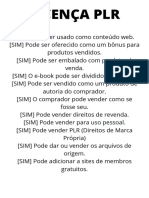 Certificado de Licença PLR