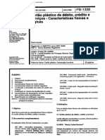 NBR 10528 Pb 1338 - Cartao Plastico De Debito Credito E Servicos - Caracteristicas Fisicas E Logi