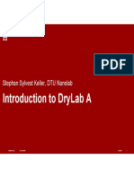 Introduction To Drylab A: Stephan Sylvest Keller, Dtu Nanolab