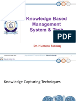 Knowledge Based Management System & Tech: Dr. Humera Farooq