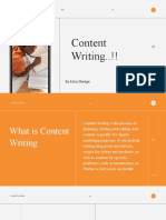 Content Writing..!!: by Esha Shedge