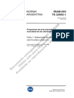 ISO 22002-1 (Elaboración de Alimentos)