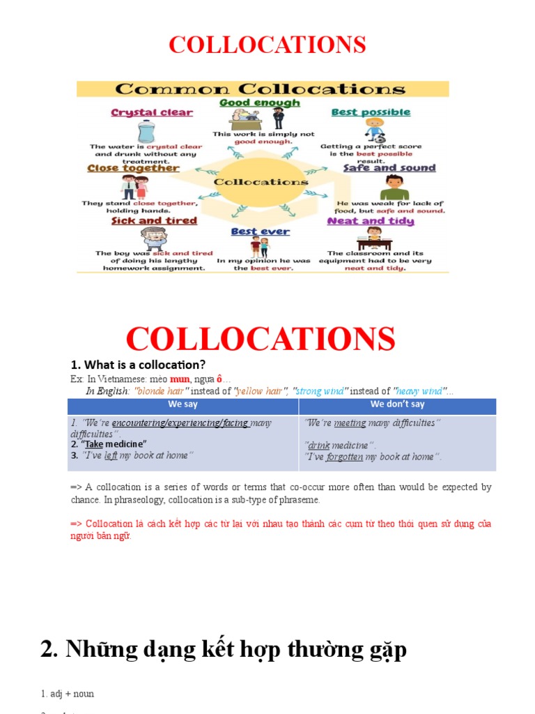 Understanding Verb + Noun Collocations | PDF | Verb | Phrase