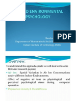 Applied Environmental Psychology