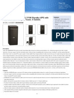 PC Personal 120V 600VA 375W Standby UPS With Pure Sine Wave Output, Tower, 6 Outlets