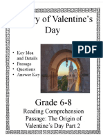 Reading Comprehension Passage: The Origin of Valentine's Day Part 2