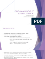 Preoperative Management of CP Angle Tumor