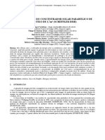 Automatização do concentrador solar parabólico de foco fixo de 2,7m2