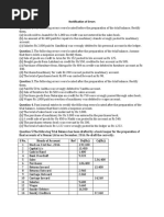 Rectification of Error1