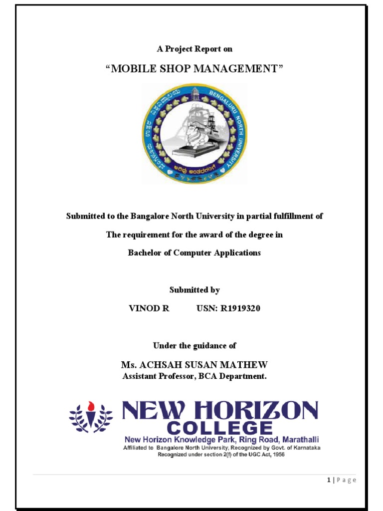 Mobile Shop Management Project Report | PDF | My Sql | Software Testing