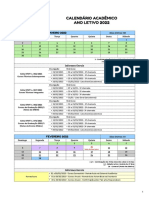 Calendario Academico 2022