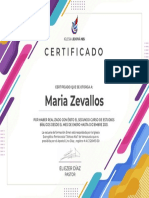 certificados MARIA Zevallos