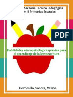 Cuadernillo de Habilidades Neuropsicológicas Previas A La Lectura y La Escritura