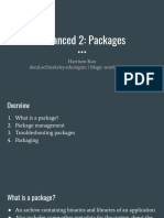 Advanced 2 - Packages and Troubleshooting and Packaging