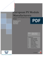 European PV Manufacturers Report 2010