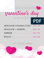 Valentines Day Love Pink Cartaz