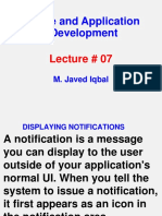 Android Development Slides Lec 07 GCUF