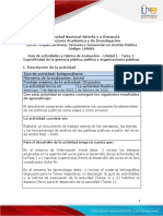 Guía de Actividades y Rúbrica de Evaluación - Unidad 1 - Tarea 1 - Especificidad de La Gerencia Pública, Política y Organizaciones Públicas