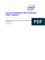 Guía de Instalación de La Memoria Intel Optane