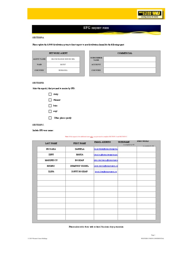 SFG User Request Form (7) Completat | PDF | Computer Access Control ...