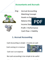 Accounts, Accountants and Accruals