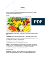 Atividade Frutas e Hortaliças