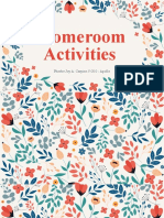 Homeroom Activities: Phoebe Joy A. Carpiso // G10 - Apollo