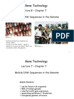 Gene Technology: Lecture 8 - Chapter 7 Mobile DNA Sequences in The Genome
