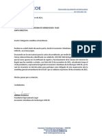 Carta Delegación Colombia SURCOE Asamblea FLASC 30 11 2021
