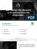 Las Ramas Del Derecho y Su Aplicación A Las Empresas.