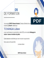 Attestation: de Formation