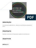 Gestão de Recursos Financeiros