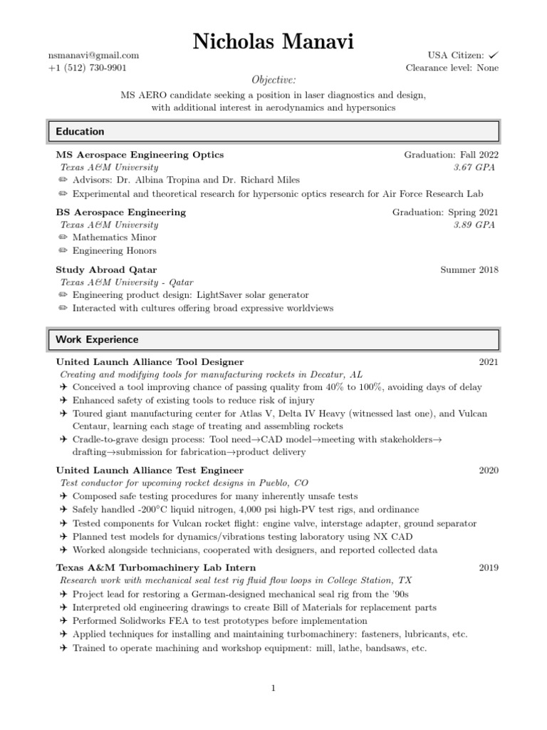 Nicholas manavi cv unduh gratis pdf united launch alliance