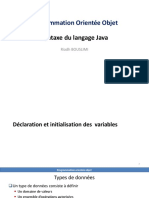 Chapitre 2 - Syntaxe de Base de Java