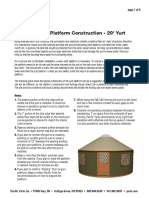 Suggested Platform Construction - 20' Yurt