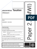 Business Taxation: (Malawi)