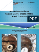 Mantenimiento anual caldera Cleaver Brooks 200 Hp hotel Tamanaco