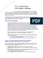 CLC Activity Sheet - Impact Challenge
