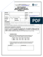 Guía N°6 Taller Tercero Medio Matemática 2021