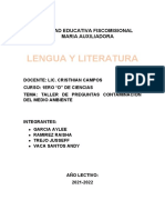 Grupo de Lengua-Contaminacion Medio Ambiente