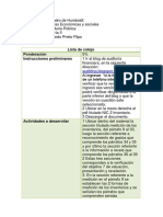 Competencias de Valuación, Presentación de Los Inventarios