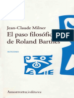 Milner, Jean-Claude - El Paso Filosófico de Roland Barthes